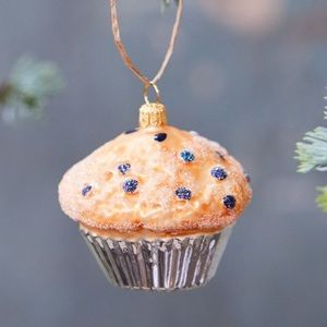 Anthropologie  Bluberry Muffin Ornament NWT